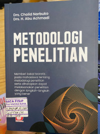 Image of METODOLOGI PENELITIAN