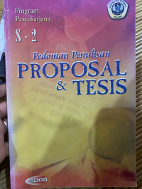 Image of PEDOMAN PENULISAN PROPOSAL DAN TESIS