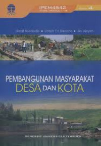 Image of PEMBANGUNAN MASYARAKAT DESA DAN KOTA