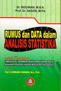 Image of RUMUS DAN DATA DALAM ANALISIS STATISTIKA