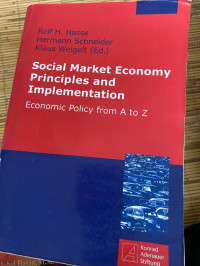 Image of SOCIAL MARKET ECONOMY PRINCIPLES AND IMPLEMENTATION